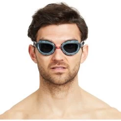 Zoggs Predator Swimming Goggles - Polarized Smoke Lenses - Small Fit - Grey/Grey -Aqua Fit Shop zoggs predator swimming goggles polarized smoke lenses regular fit grey grey 6 1386361