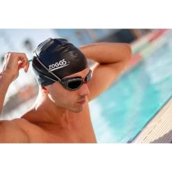 Zoggs Predator Swimming Goggles - Polarized Smoke Lenses - Small Fit - Grey/Grey -Aqua Fit Shop zoggs predator swimming goggles polarized smoke lenses regular fit grey grey 9 1386364