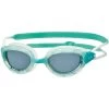 Zoggs Predator Swimming Goggles - Tint Smoke Lenses - Regular Fit - Green/Clear