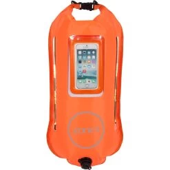 Zone3 2 Led Light 28L Dry Bag Swim Buoy - Orange
