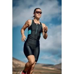 Zone3 Activate Women's Tri Shorts - Black/turquoise -Aqua Fit Shop zone3 activate women tri shorts black turquoise 7 1461445