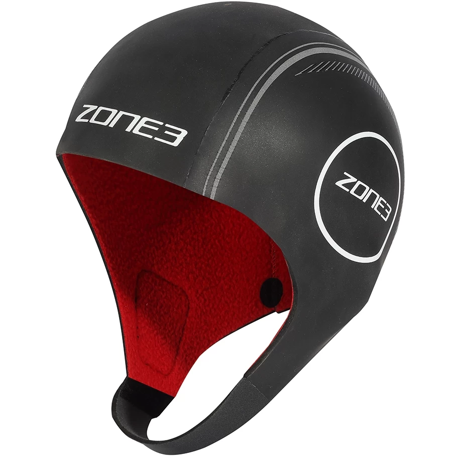 Zone3 Heat-Tech Neoprene Cap - Black/silver/red 3 Zone3 Heat-Tech Neoprene Cap - Black/silver/red