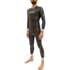Zone3 Men's Agile Wetsuit - Black/silver/gunmetal