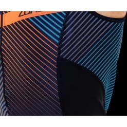 Zone3 Men's Activate Plus Momentum Tri Top - Black/blue/grey/orange -Aqua Fit Shop zone3 mens activate plus momentum tri top black blue grey orange 5 1152625