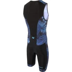 Zone3 Men's Activate Plus Tropical Palm Sleeveless Trisuit - Navy/blue -Aqua Fit Shop zone3 mens activateplus tropical palm sleeveless trisuit navy blue 2 978229