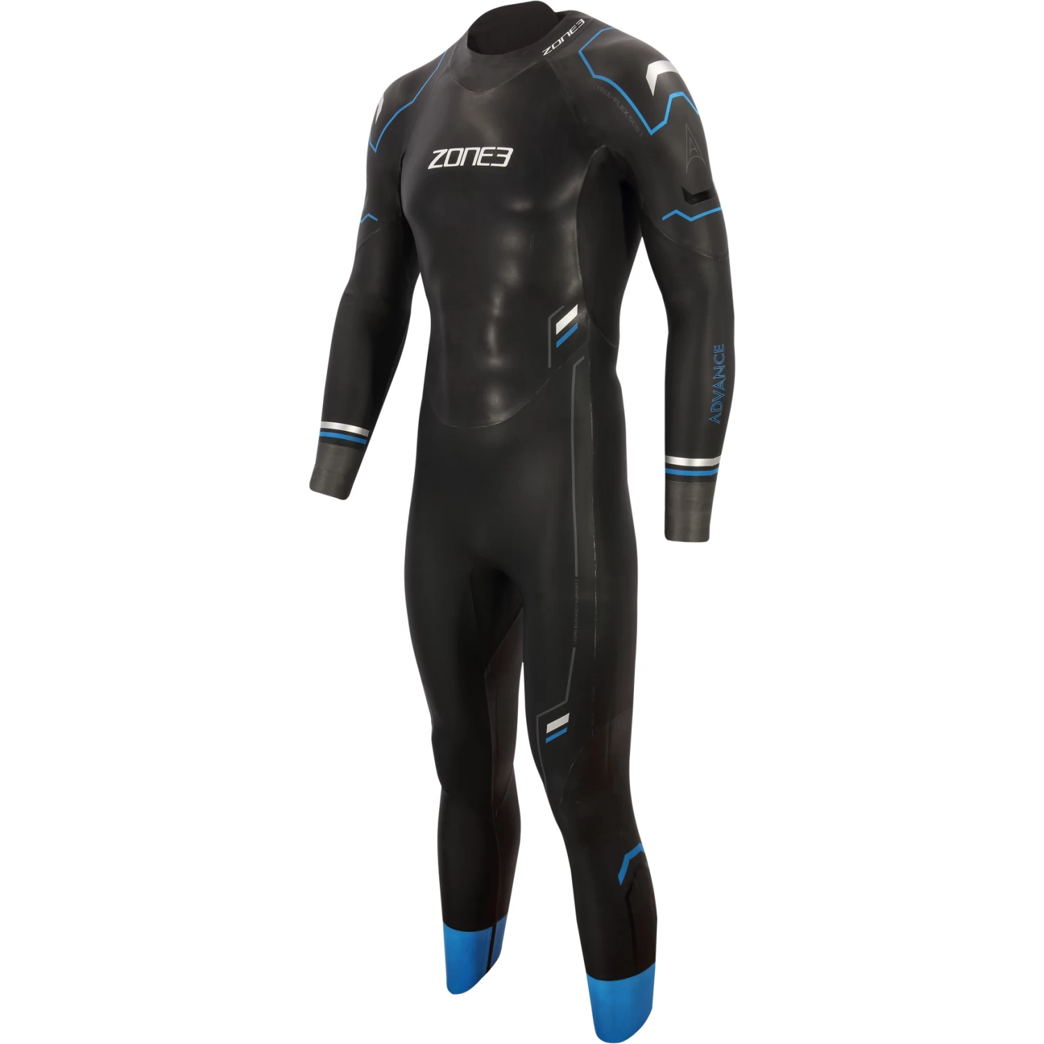 Zone3 Men's Advance Wetsuit - Black/blue/gunmetal 6 Zone3 Men's Advance Wetsuit - Black/blue/gunmetal - Image 4