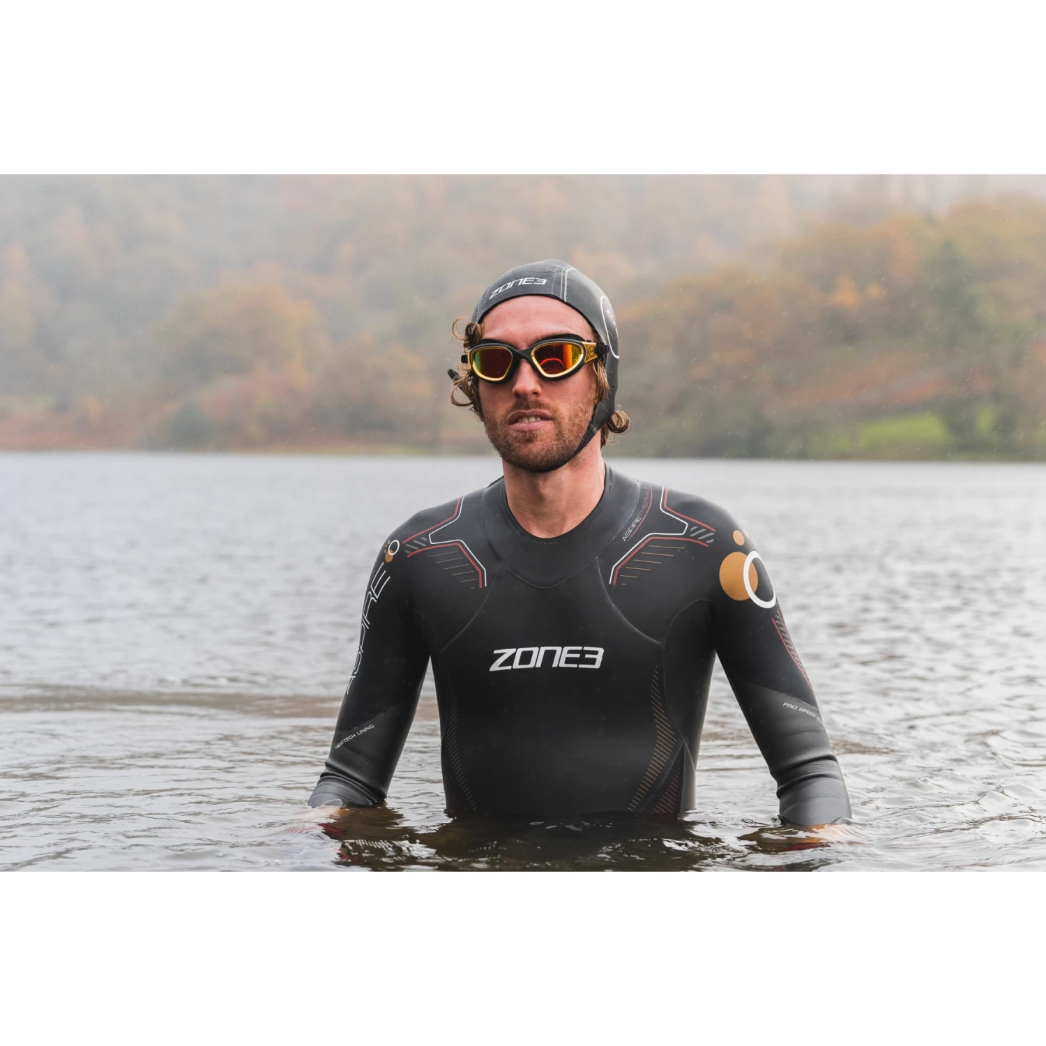 Zone3 Men's Aspire Thermal Wetsuit - Black/orange 10 Zone3 Men's Aspire Thermal Wetsuit - Black/orange - Image 8