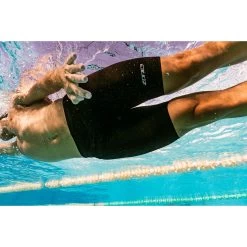 Zone3 Men's Iconic Swim Jammers - Black/grey/gold -Aqua Fit Shop zone3 mens iconic swim jammers black grey gold 5 1152661