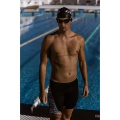 Zone3 Men's Kona Speed Jammers - Tribal Print - Black/white/orange -Aqua Fit Shop zone3 mens kona speed jammers tribal print black white orange 3 978425