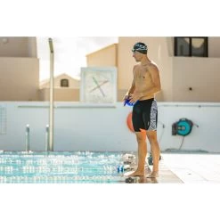 Zone3 Men's Kona Speed Jammers - Tribal Print - Black/white/orange -Aqua Fit Shop zone3 mens kona speed jammers tribal print black white orange 4 978426