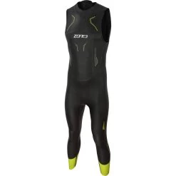 Zone3 Men's Sleeveless Vision Wetsuit - Black/lime/gunmetal