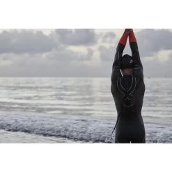 Zone3 Men's Vanquish-X Wetsuit - Black/orange -Aqua Fit Shop zone3 mens vanquish x wetsuit black orange 12 1196004