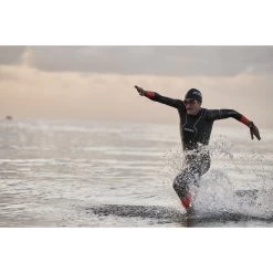 Zone3 Men's Vanquish-X Wetsuit - Black/orange -Aqua Fit Shop zone3 mens vanquish x wetsuit black orange 18 1196014