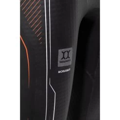Zone3 Men's Vanquish-X Wetsuit - Black/orange -Aqua Fit Shop zone3 mens vanquish x wetsuit black orange 6 1195998