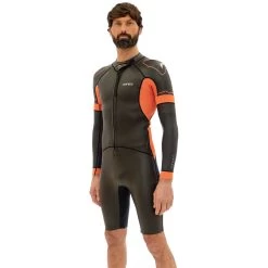 Zone3 Men's Versa Wetsuit - Black/orange/gunmetal -Aqua Fit Shop zone3 mens versa wetsuit black orange gunmetal 3 978647
