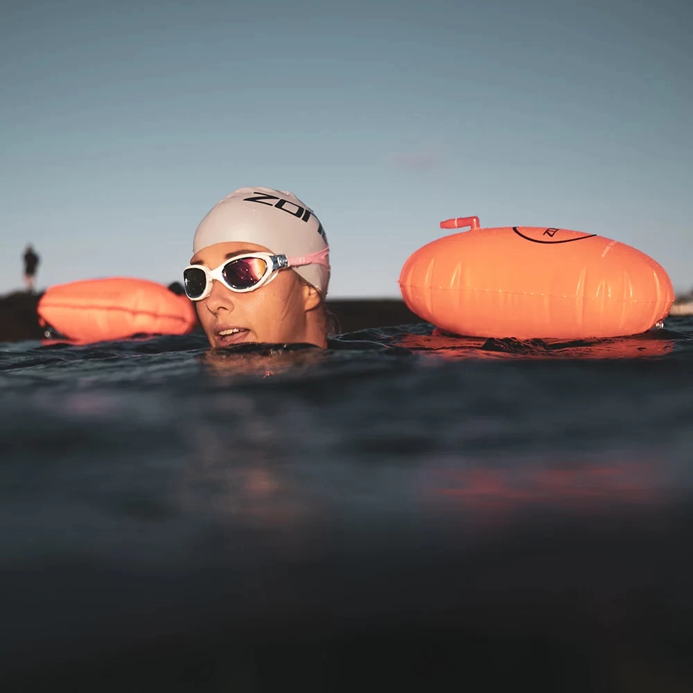 Zone3 Recycled Swim Safety Buoy/Tow Float - Hi-vis Orange 6 Zone3 Recycled Swim Safety Buoy/Tow Float - Hi-vis Orange - Image 4