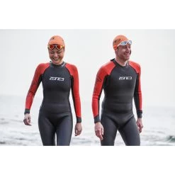 Zone3 Venture Men's Wetsuit - Black/orange -Aqua Fit Shop zone3 venture wetsuit black 5 1275867