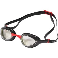 Zone3 Volare Streamline Racing Goggles - Clear - Black/red