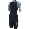 Zone3 Women's Lava Short Sleeve Aero Trisuit - White/gravel -Aqua Fit Shop zone3 women lava short sleeve aero trisuit white gravel 1 1461324