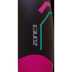 Zone3 Women's Agile Wetsuit - Black/Pink/Turquoise -Aqua Fit Shop zone3 womens agile wetsuit black pink turquoise 7 978914