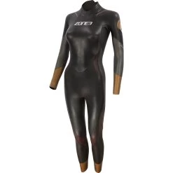 Zone3 Women's Aspire Thermal Wetsuit - Black/grey/gold/red