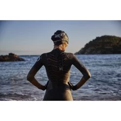 Zone3 Women's Aspire Thermal Wetsuit - Black/grey/gold/red -Aqua Fit Shop zone3 womens aspire thermal wetsuit black grey gold red 13 978951