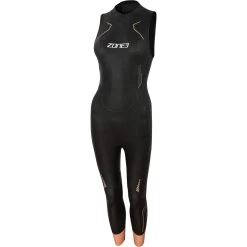 Zone3 Women's Sleeveless Vision Wetsuit - Black/rose Pink/gunmetal