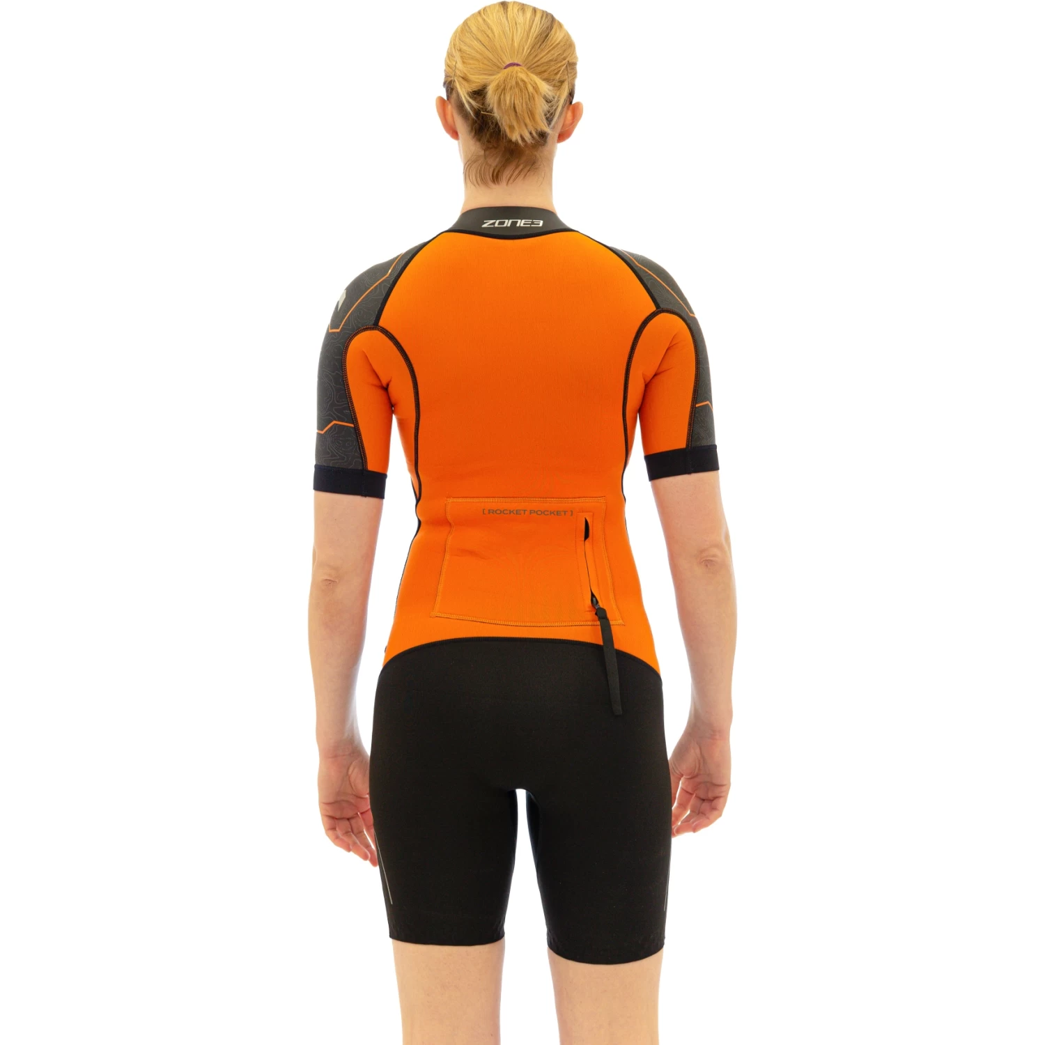 Zone3 Women's Versa Wetsuit - Black/orange/gunmetal 7 Zone3 Women's Versa Wetsuit - Black/orange/gunmetal - Image 5