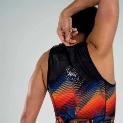 ZOOT Men's Ltd Tri Sleeveless Full Zip Racesuit - 40 Years -Aqua Fit Shop zoot men ltd tri sleeveless full zip racesuit 40 years 15 1463781