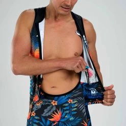 ZOOT Men's Ltd Tri Sleeveless Full Zip Racesuit - 40 Years -Aqua Fit Shop zoot men ltd tri sleeveless full zip racesuit 40 years 9 1463775