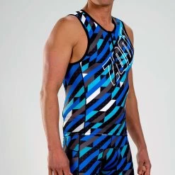 ZOOT Men's Ltd Tri Tank - Unbreakable -Aqua Fit Shop zoot men ltd tri tank unbreakable 3 1461903