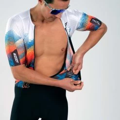 ZOOT Men's Ultra Tri P1 Racesuit - 40 Years -Aqua Fit Shop zoot men ultra tri p1 racesuit 40 years 10 1463814