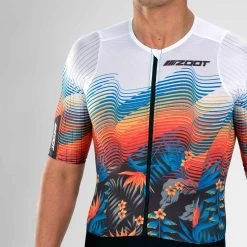 ZOOT Men's Ultra Tri P1 Racesuit - 40 Years -Aqua Fit Shop zoot men ultra tri p1 racesuit 40 years 4 1463808