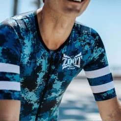 ZOOT Men's LTD Triathlon Aero Jersey - Race Division -Aqua Fit Shop zoot mens ltd tri aero full zip racesuit race division 14 1318102