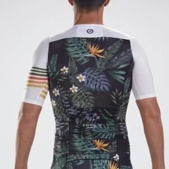 ZOOT Men's LTD Triathlon Aero Jersey - Waikoloa -Aqua Fit Shop zoot mens ltd tri aero jersey waikoloa 4 1201569