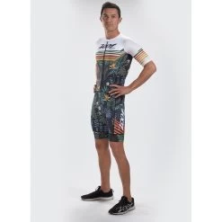 ZOOT Men's LTD Triathlon Aero Jersey - Waikoloa -Aqua Fit Shop zoot mens ltd tri aero jersey waikoloa 5 1201570