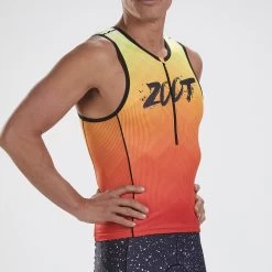 ZOOT Men's LTD Triathlon Tank Top - Kona Ice -Aqua Fit Shop zoot mens ltd tri tank top kona ice 3 1201718