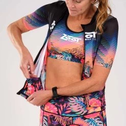 ZOOT Women's Ltd Tri Aero Jersey - 40 Years -Aqua Fit Shop zoot women ltd tri aero jersey 40 years 7 1464863