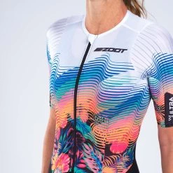 ZOOT Women's Ultra Tri P1 Racesuit - 40 Years -Aqua Fit Shop zoot women ultra tri p1 racesuit 40 years 4 1479263
