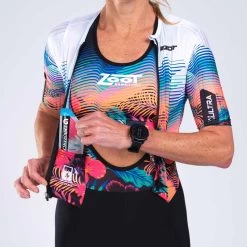 ZOOT Women's Ultra Tri P1 Racesuit - 40 Years -Aqua Fit Shop zoot women ultra tri p1 racesuit 40 years 8 1479267