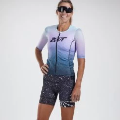 ZOOT Women's LTD Triathlon Aero Jersey - Kona Ice -Aqua Fit Shop zoot womens ltd tri aero jersey kona ice 3 1204048